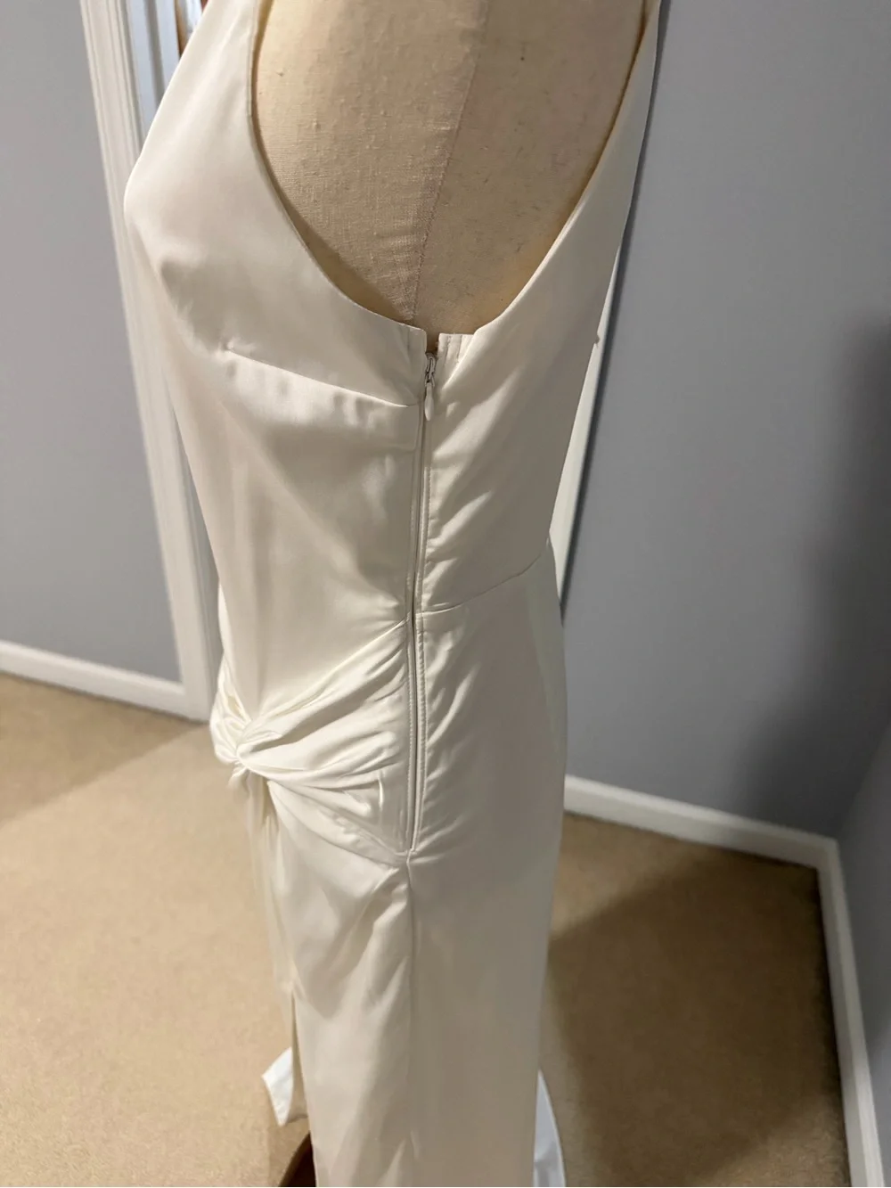 Abercrombie & Fitch White Satin Effect Dress